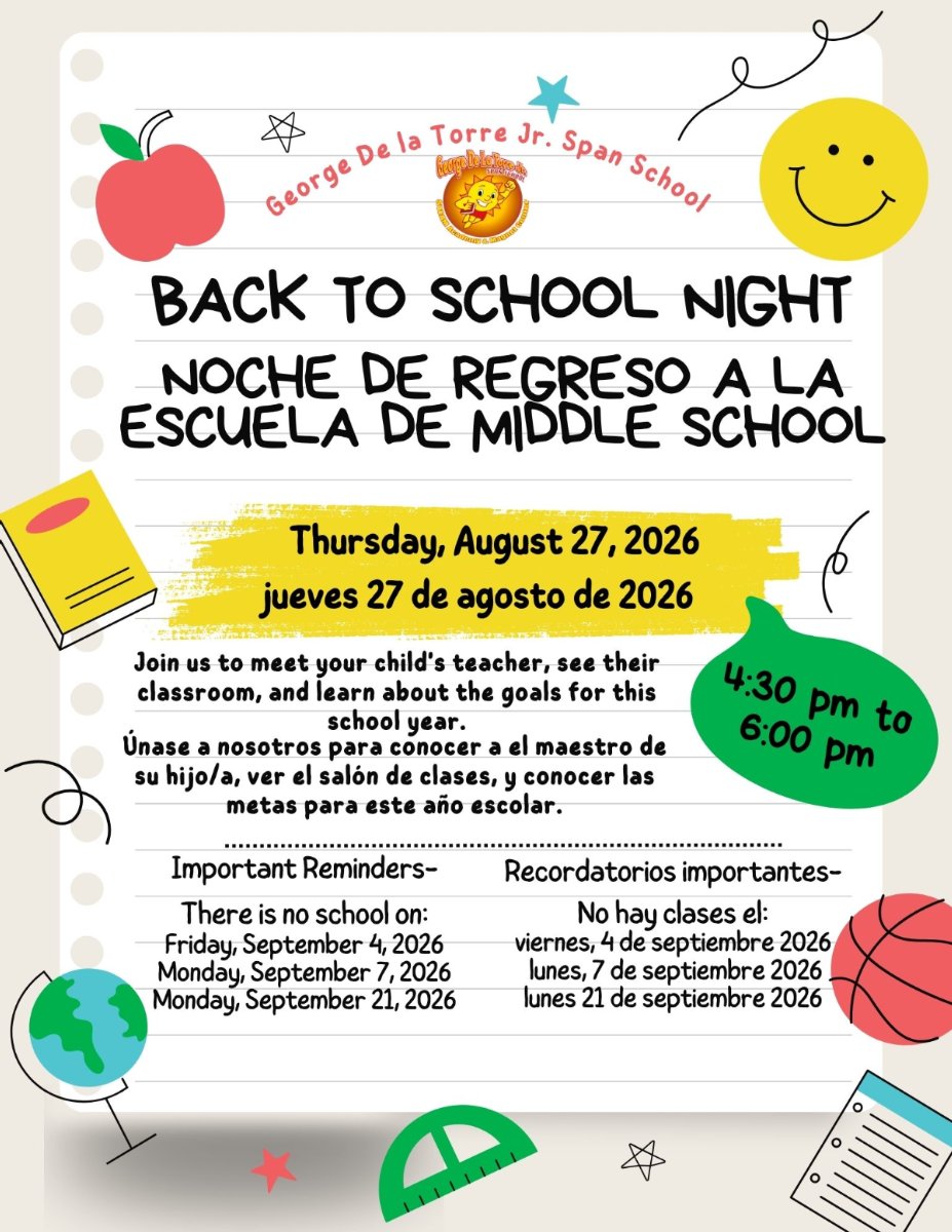 Back to School Night Flyer